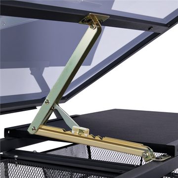 Yaheetech Zeichentisch, Höhenverstellbarer Schreibtisch mit kippbarer Tischplatte