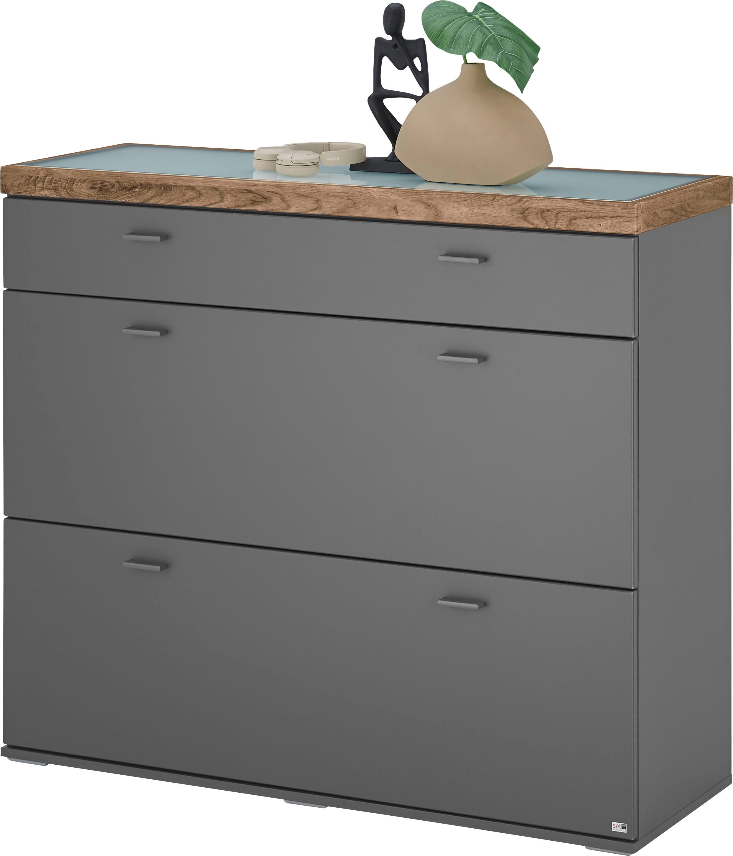 set one by Musterring Sideboard Lancaster Dielen, inklusive LED-Beleuchtung, mit Türen und Schubkästen, Breite 121 cm