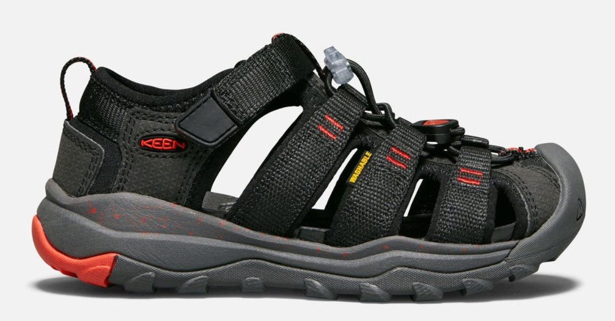 Keen Keen Newport Neo H2 Kinder Freizeit Обувь Сандалии black firey red Wanderschuh