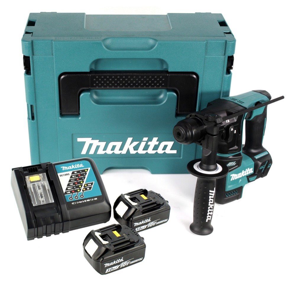 Makita Schlagbohrmaschine DHR 171 RFJ 18 V 2-stufig Brushless Akku Bohrhamm günstig online kaufen