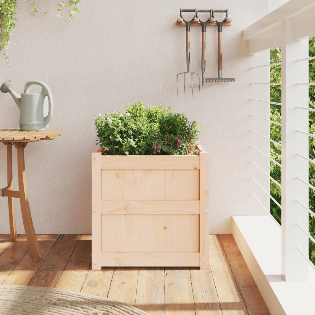 vidaXL Blumentopf Pflanzkübel 50x50x50 cm Massivholz günstig online kaufen