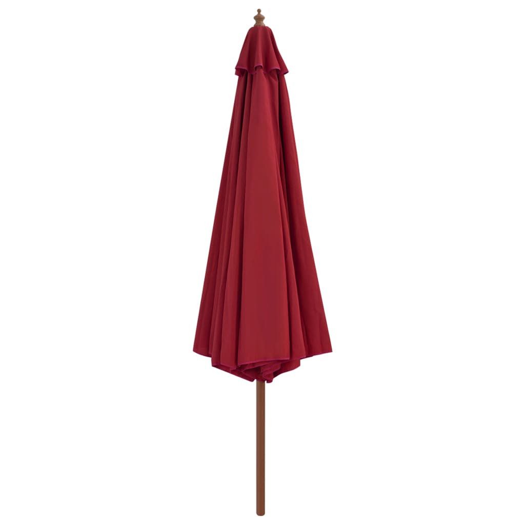 vidaXL Sonnenschirm Sonnenschirm mit Holzmast 350 günstig online kaufen
