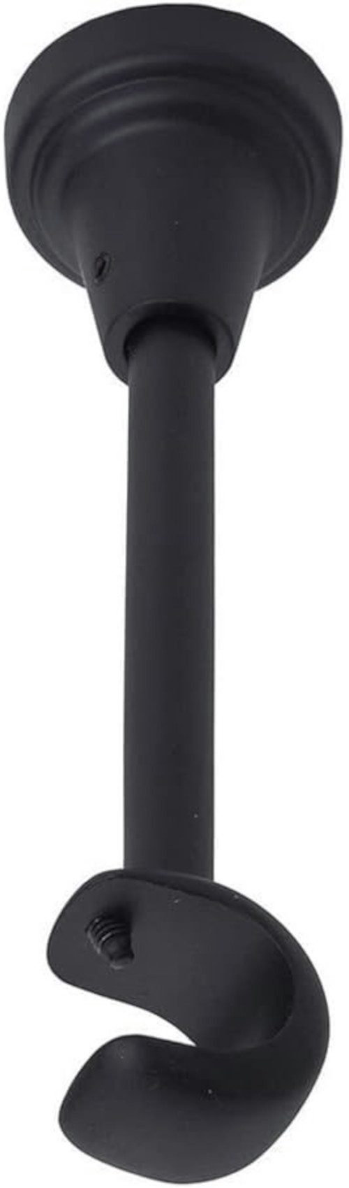 MDEKOR Gardinenstangenhalter für Gardinenstange 19 mm, Decketräger 1-läufig Schwarz Matt R Deckenhalter