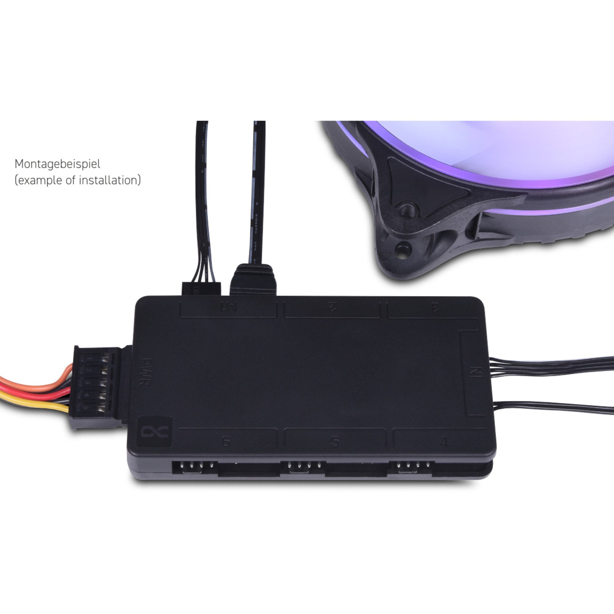 AlphaCool CPU Kühler Alphacool Core 6x 4-Pin PWM/DRGB Splitter