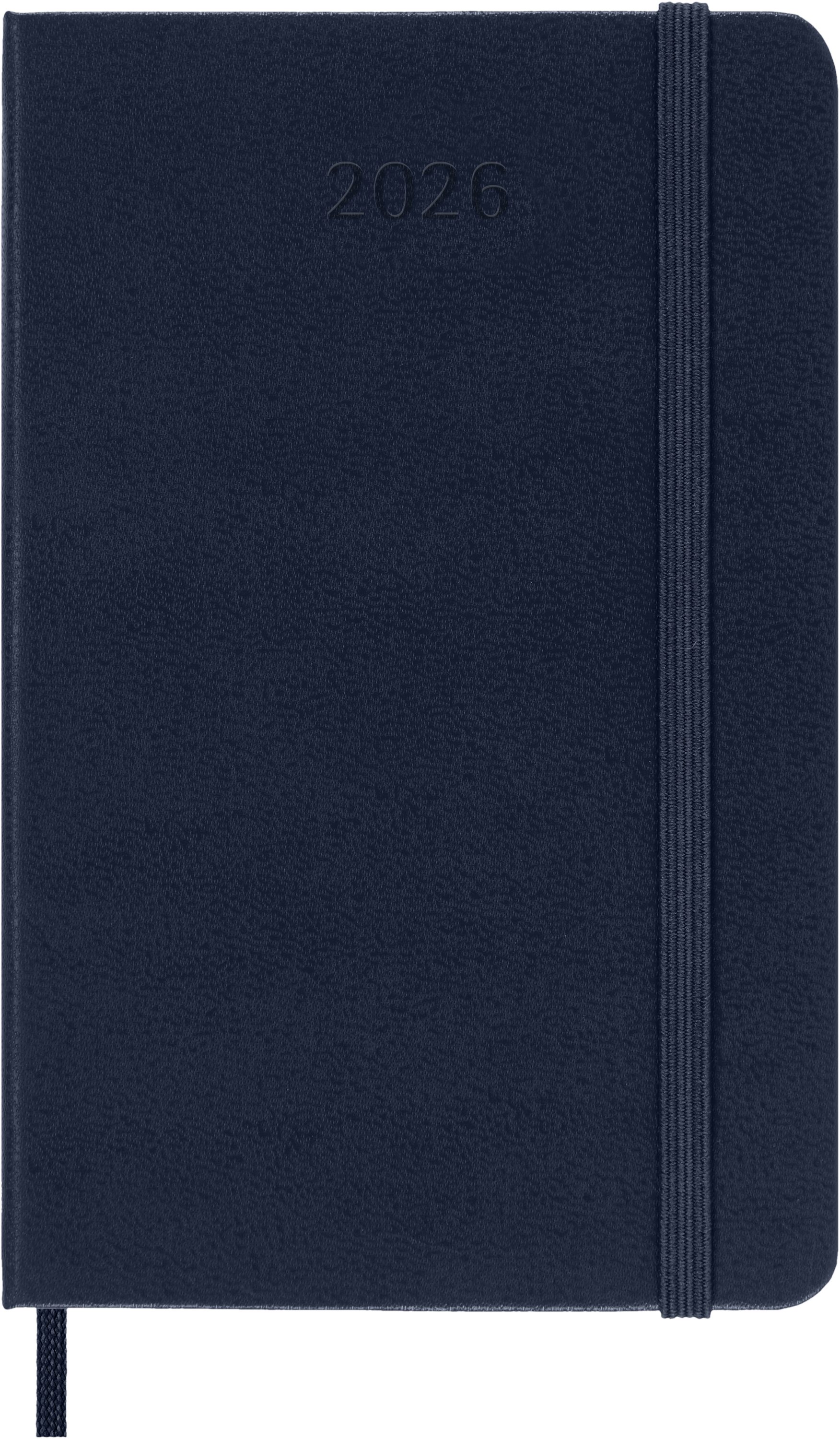 MOLESKINE Buchkalender, MOLESKINE 12 MONATE TAGES NOTIZKALENDER 2026 - HARD COVER - P/A6 BLAU