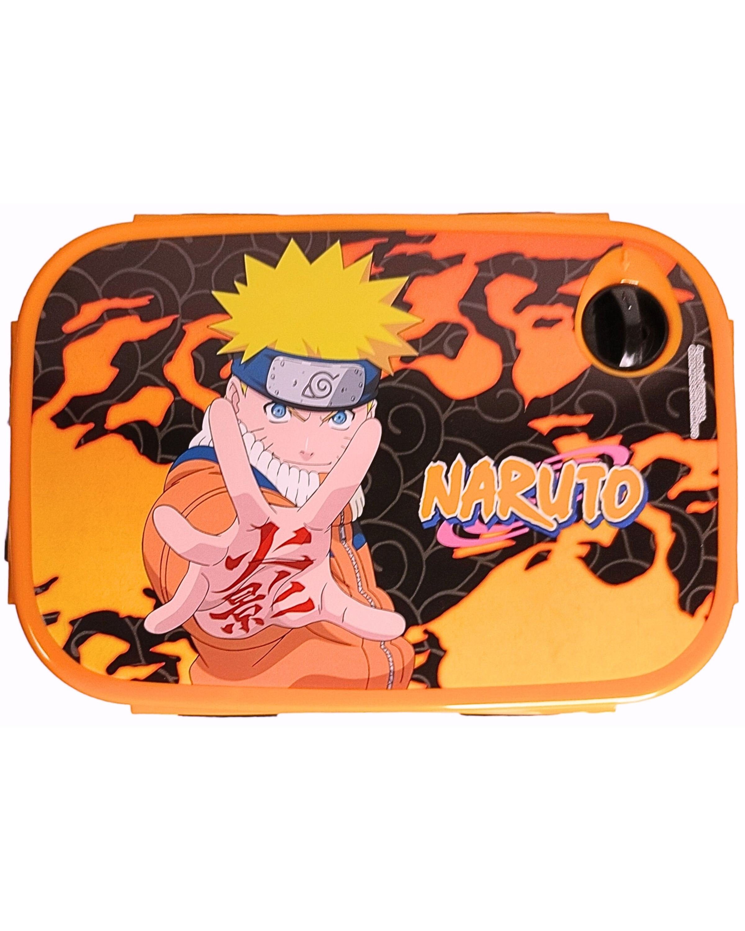 Naruto Lunchbox, Aluminium, (2-tlg), Kinder Set Brotdose + Alu Trinkflasche BPA frei