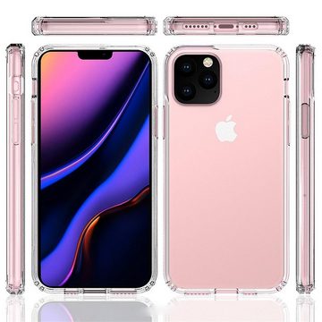 CoverKingz Handyhülle Hülle für Apple iPhone 11 Pro Max [6,5 Zoll] Handyhülle Hybrid Case 16,5 cm (6,5 Zoll), Handyhülle Schutzhülle Transparent Hybrid Silikonhülle Bumper