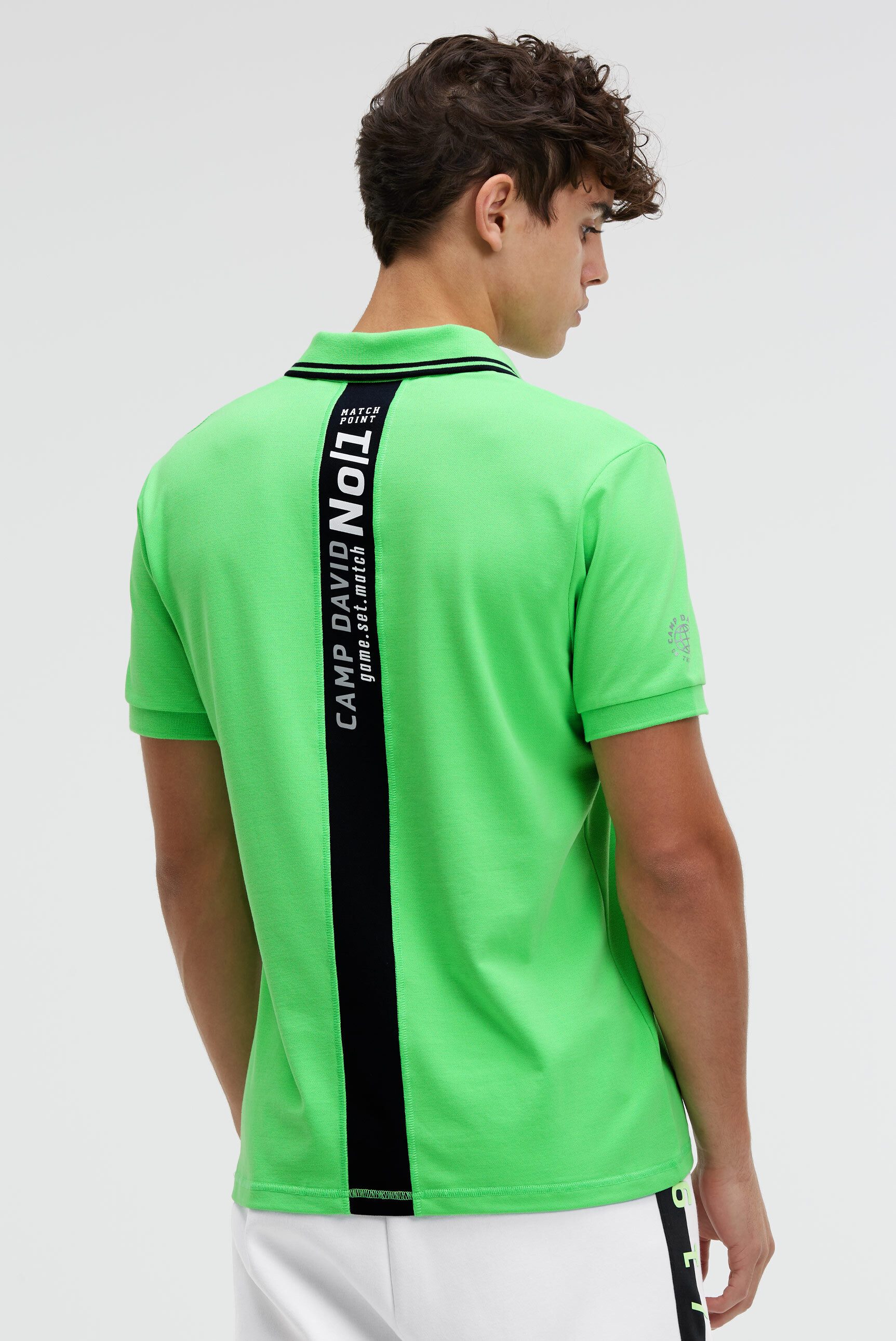 CAMP DAVID Poloshirt mit reflektierenden Details günstig online kaufen