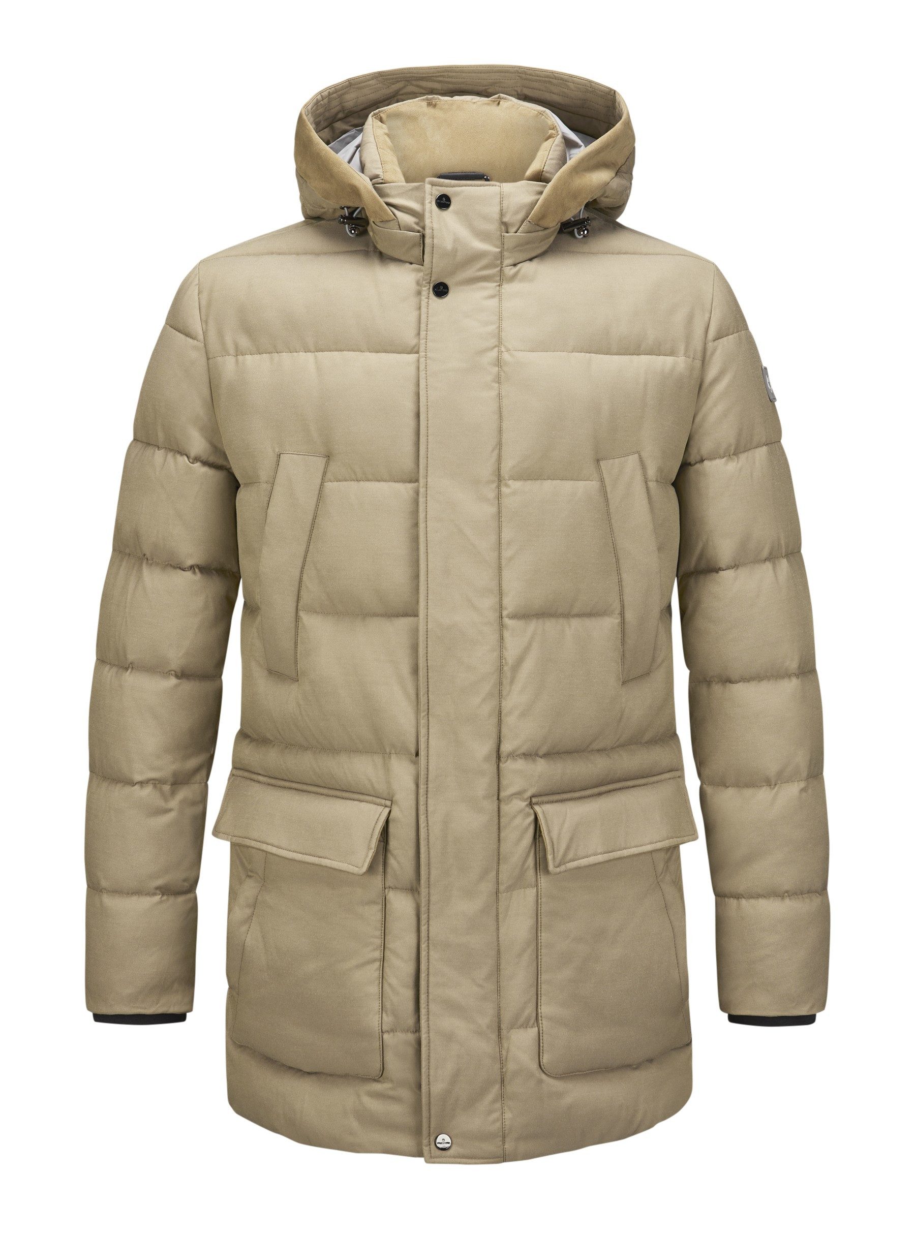 Milestone Parka MSLouis Highclass-Steppparka mit Kapuze atmungsaktiv und wasserabweisend