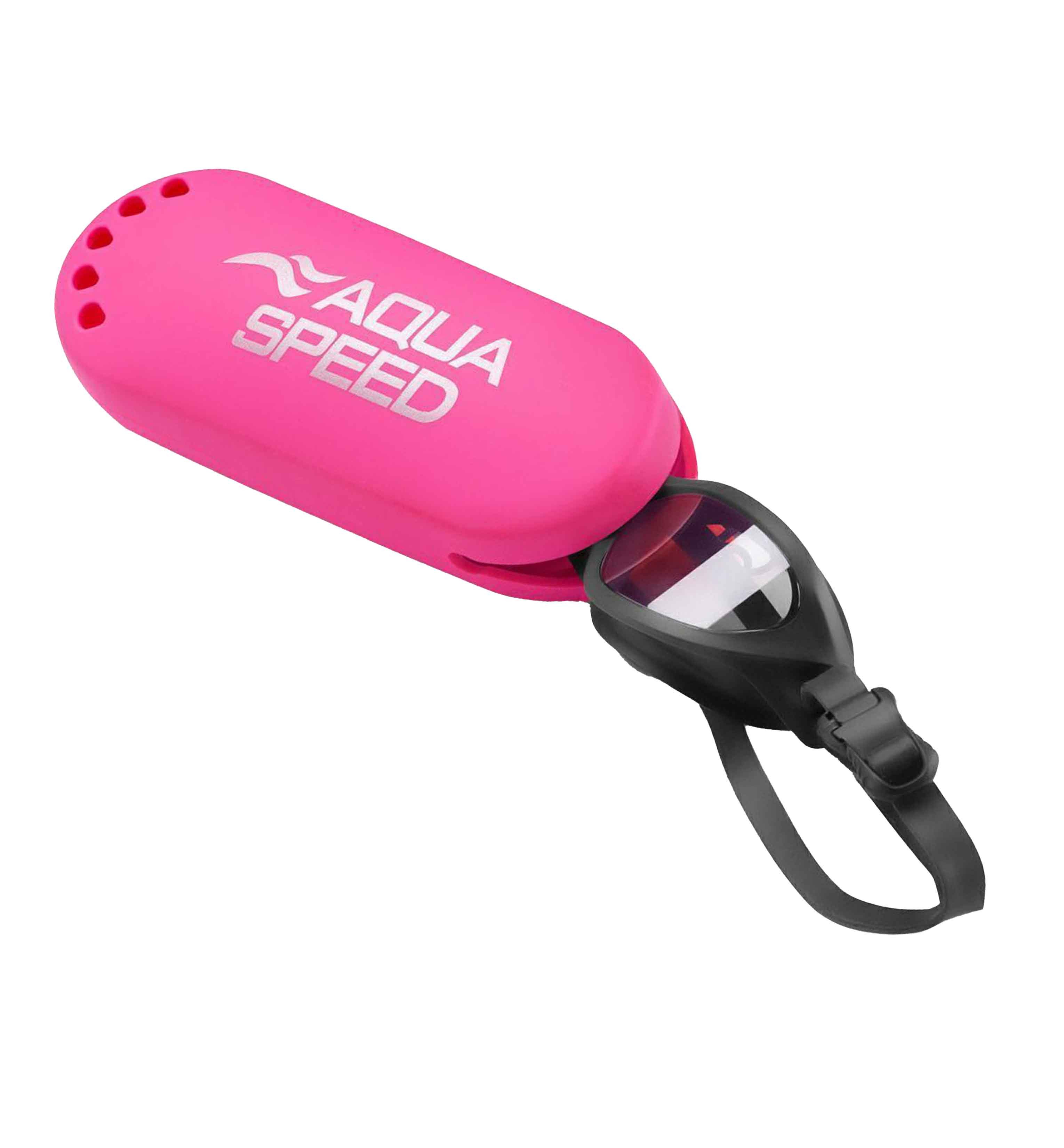 Aqua Speed Schwimmbrille Silikon Case für Schwimmbrillen – Stoßfester Schutz, Rosa, Wasserdicht & stoßfest – Ideal für Schwimmen, Training & Reise