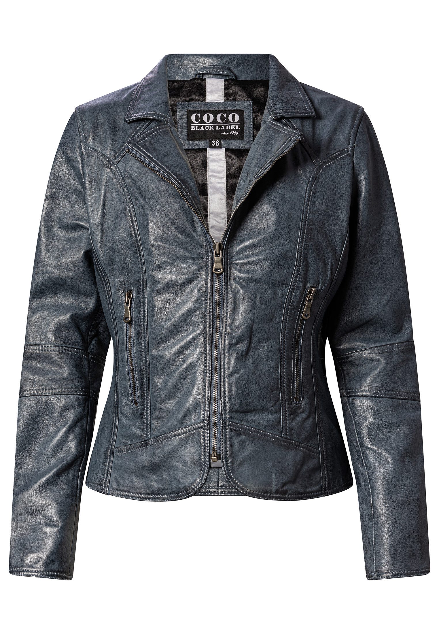 CBL Lederjacke MQ-44967 mit reißverschlusstaschen günstig online kaufen