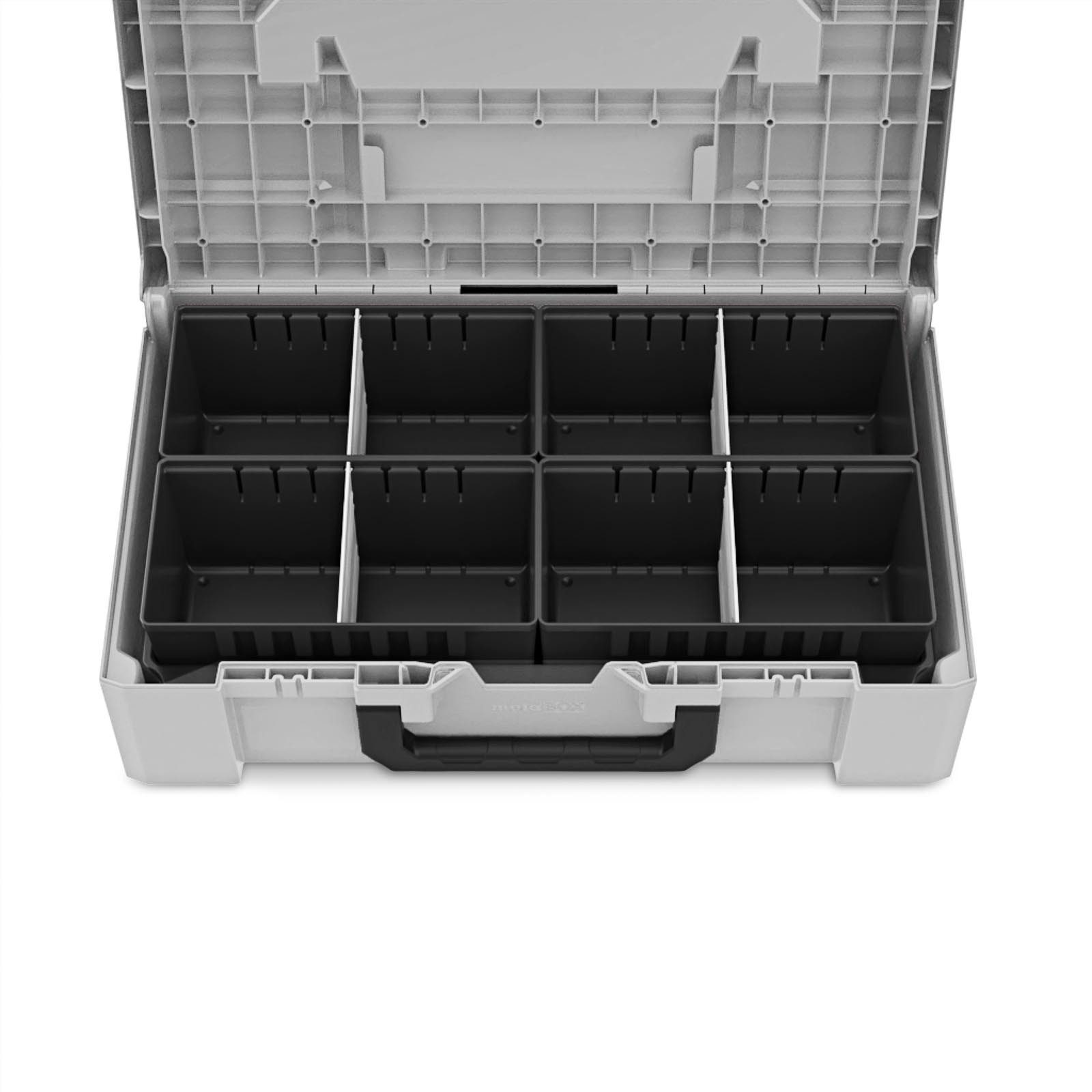 Werkzeugkoffer Einteiler mit 4 Fächer inkl. 4 Trennstege. HxBxT 12x48x26,5cm