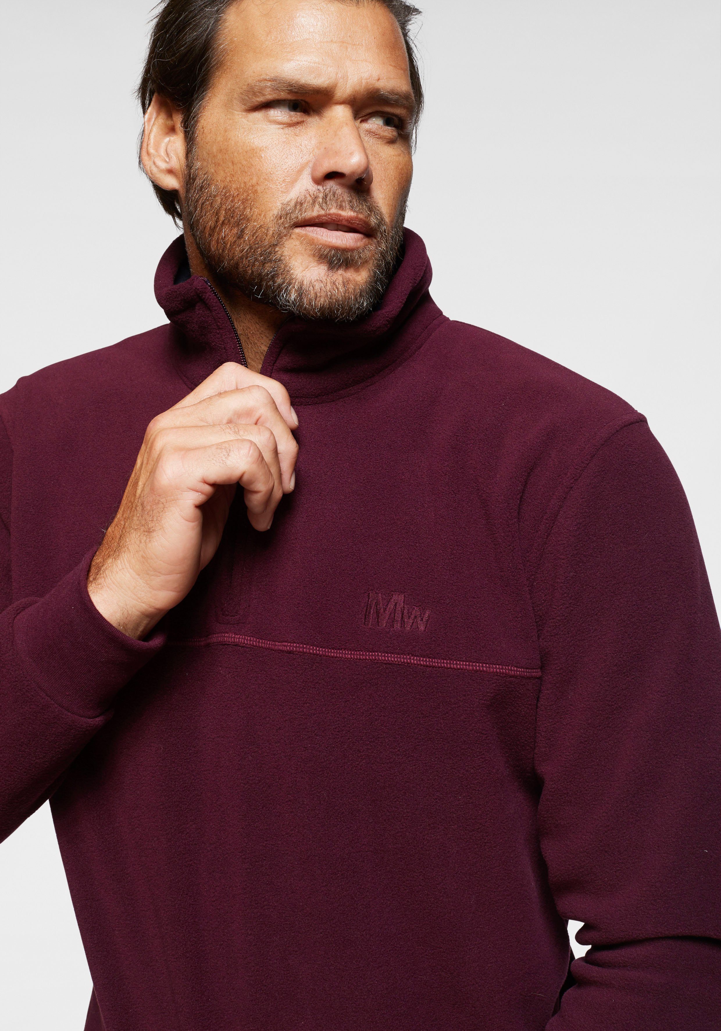 Man's World Fleecepullover für die Übergangszeit aus Fleece, schnelltrocknend