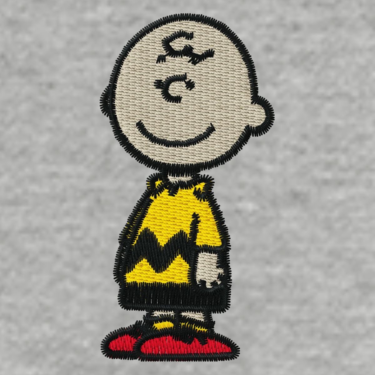 Spreadshirt T-Shirt Peanuts Charlie Brown Als Stickmotiv Oversize Unisex T-Shirt (1-tlg)