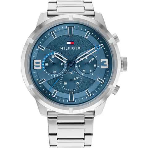 Tommy Hilfiger Multifunktionsuhr SPORT, 1792077, Quarzuhr, Armbanduhr, Herrenuhr, Datum, 12/24-Std.-Anzeige, analog