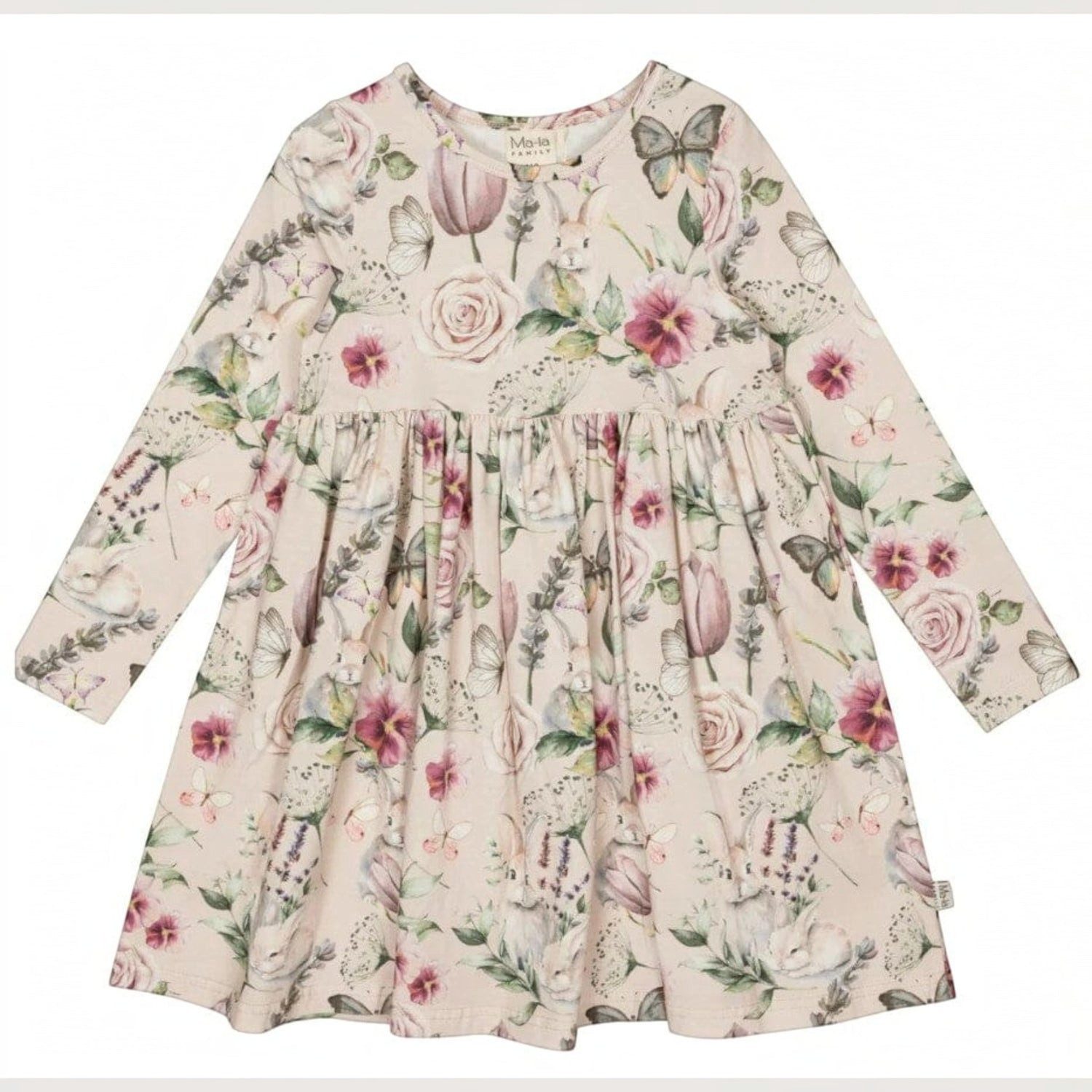 Moomin by Martinex A-Linien-Kleid Ma-ia Family Kleid „Violet“ Beige