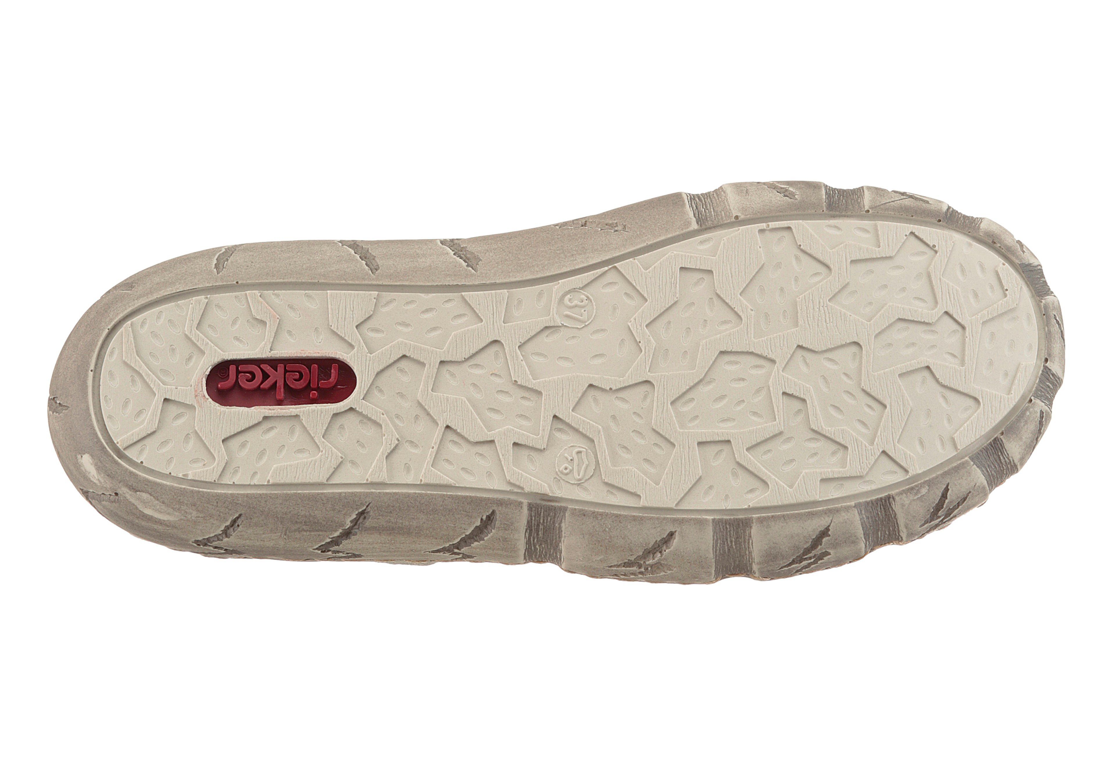 Rieker Clog Sabot, Sommerschuh, Schlappen, Hausschuh mit Ziernähten