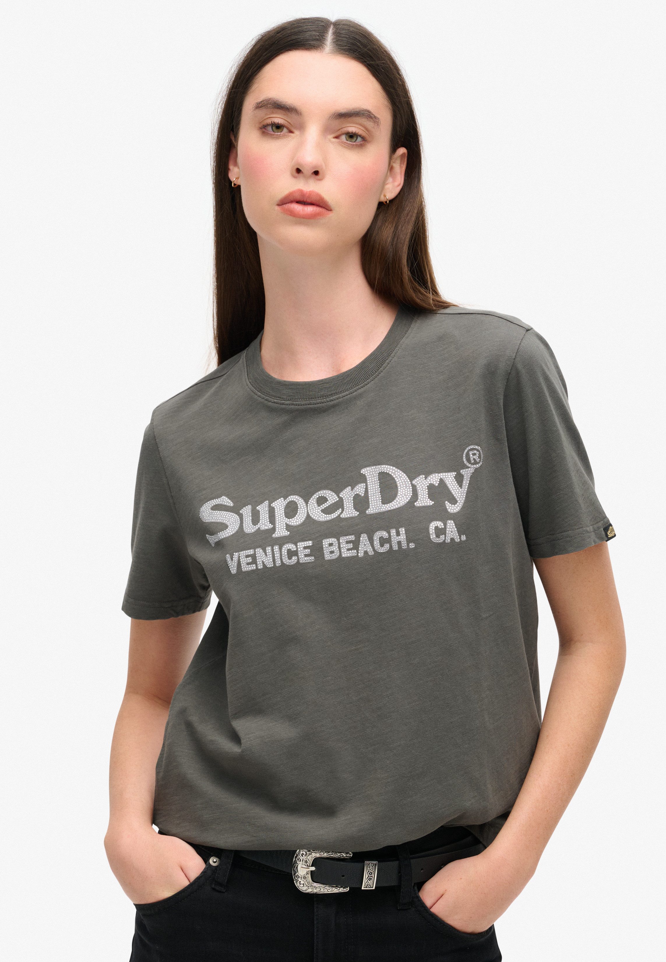 Superdry T-Shirt METALLIC VENUE RELAXED TEE