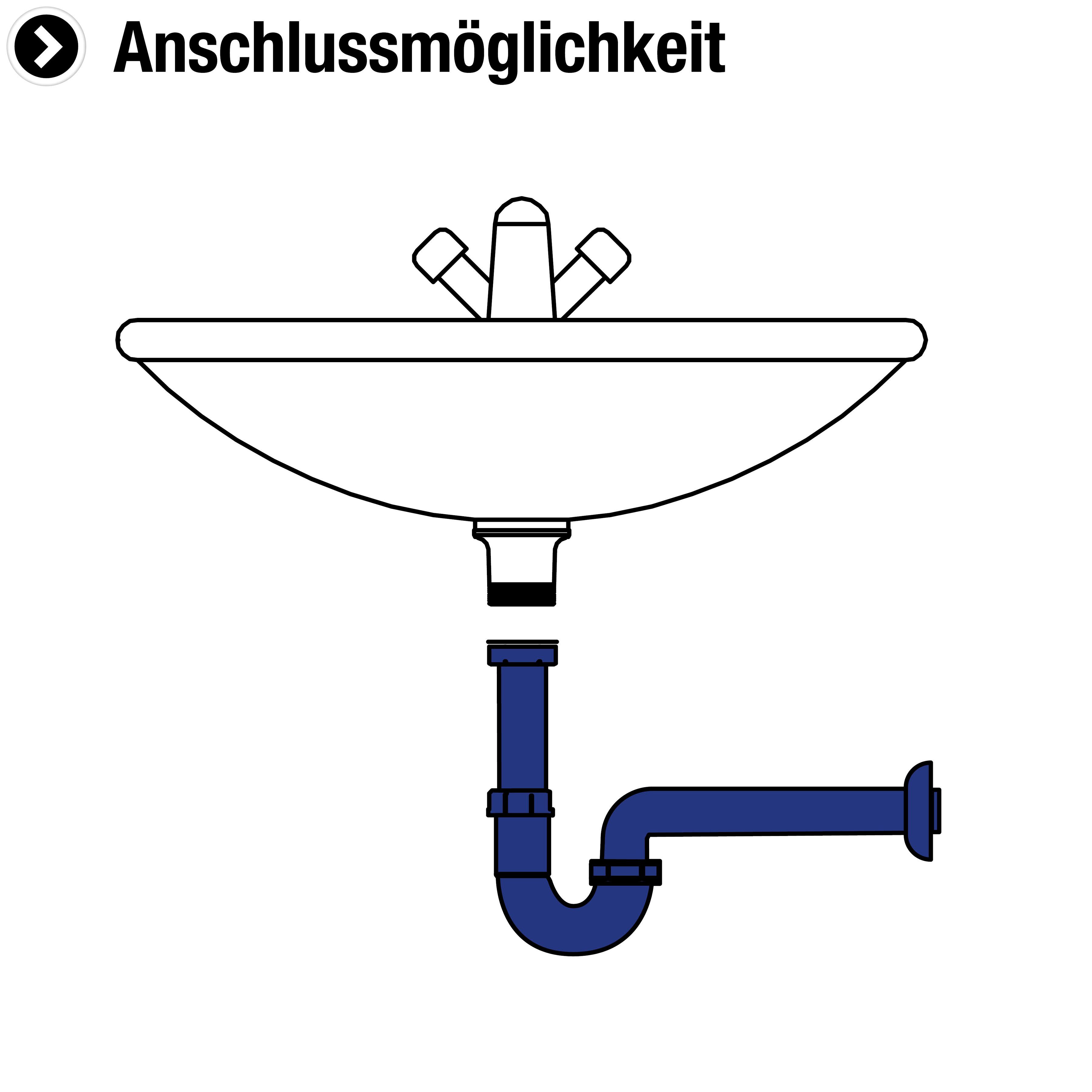 CORNAT Siphon 1 1/4 Zoll x 32 mm - Pflegeleicht & korrosionsbeständig, Metall verchromt - Röhrensiphon für Waschbecken