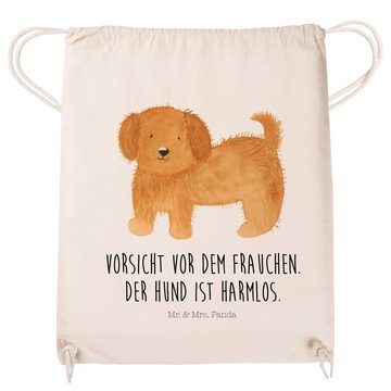 Mr. & Mrs. Panda Sporttasche Hund Flauschig - Transparent - Geschenk, Stoffbeutel, süß, Sportbeute (1-tlg), Design trifft Funktion