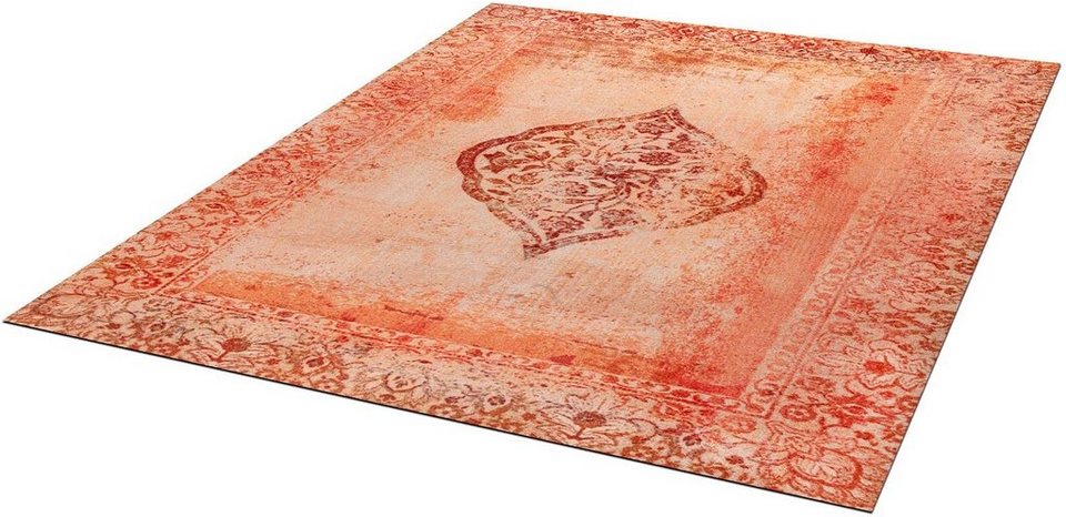 Teppich Vintage Bloom, wash+dry by Kleen-Tex, rechteckig, Höhe: 9 mm,  Orient Design, rutschhemmend, waschbar, Wohnzimmer