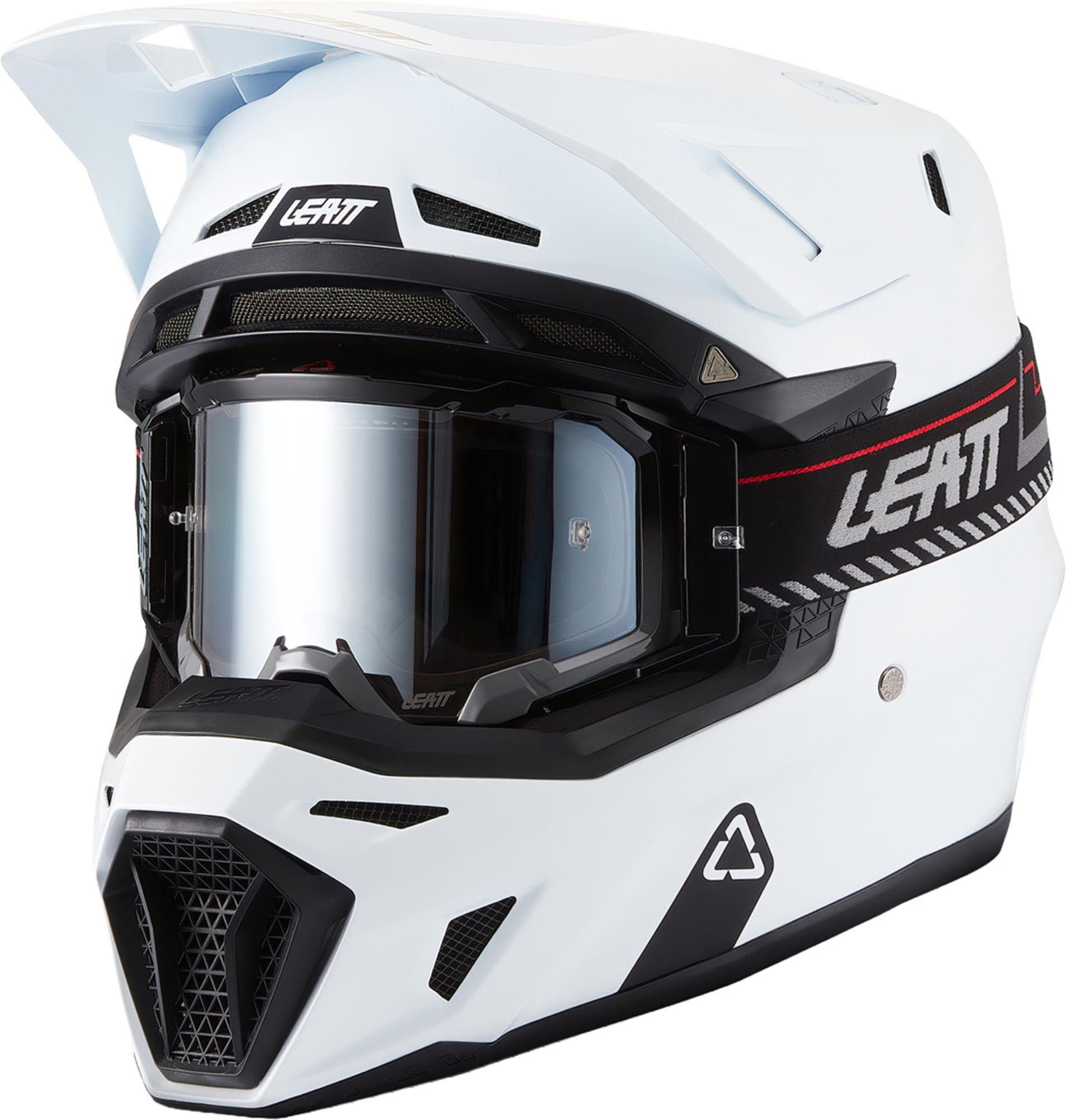 Leatt Motocrosshelm Moto 8.5 V27 Motocross Helm mit Brille, Vorbereitet Für Trinksystem,notfallsystem-polsterung (eqrs),herau