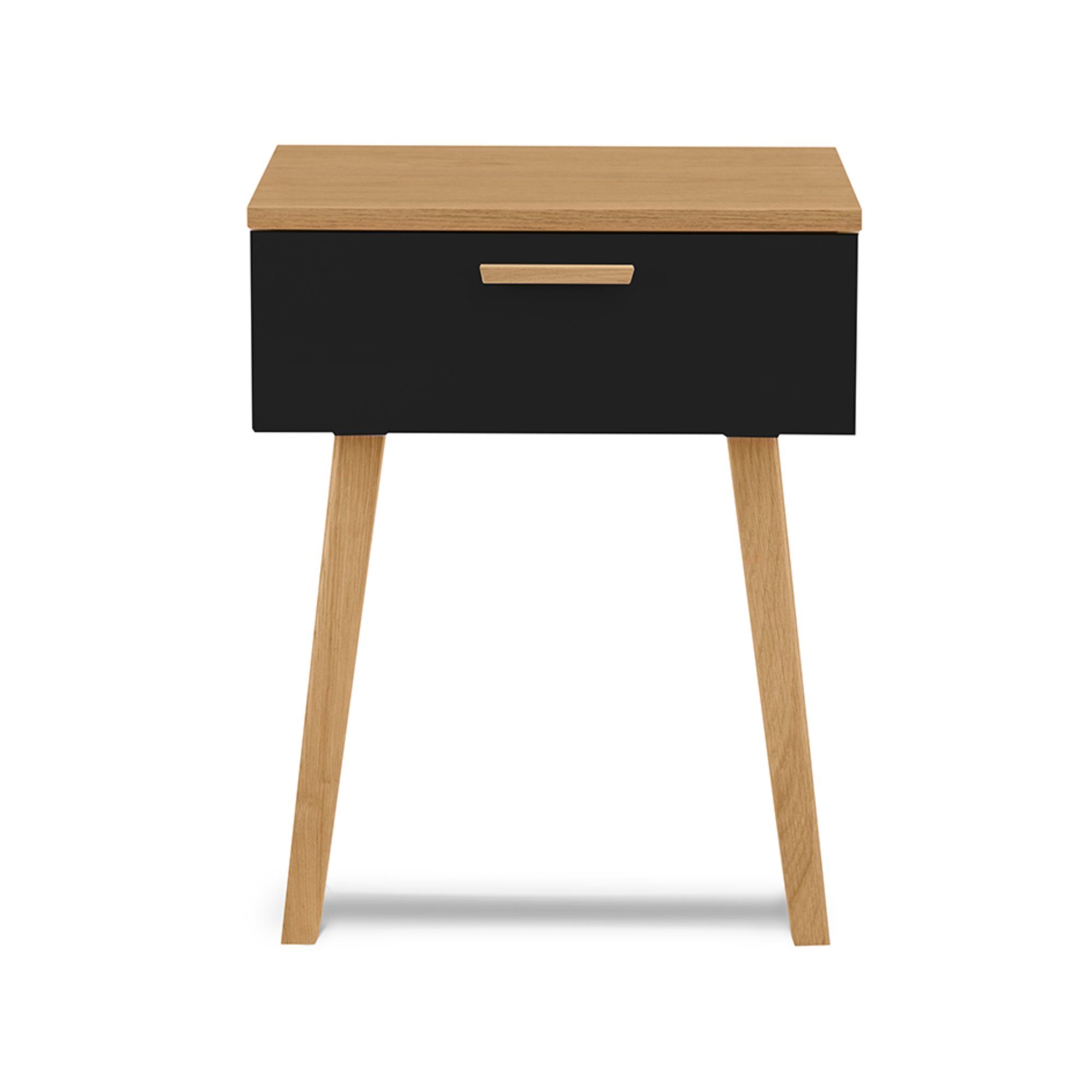 KONSIMO® Nachttisch FRISK Nachtkonsolen Nachtschränke, mit Schubladen, Skandinavischer Stil, Höhe der Füße 42 cm