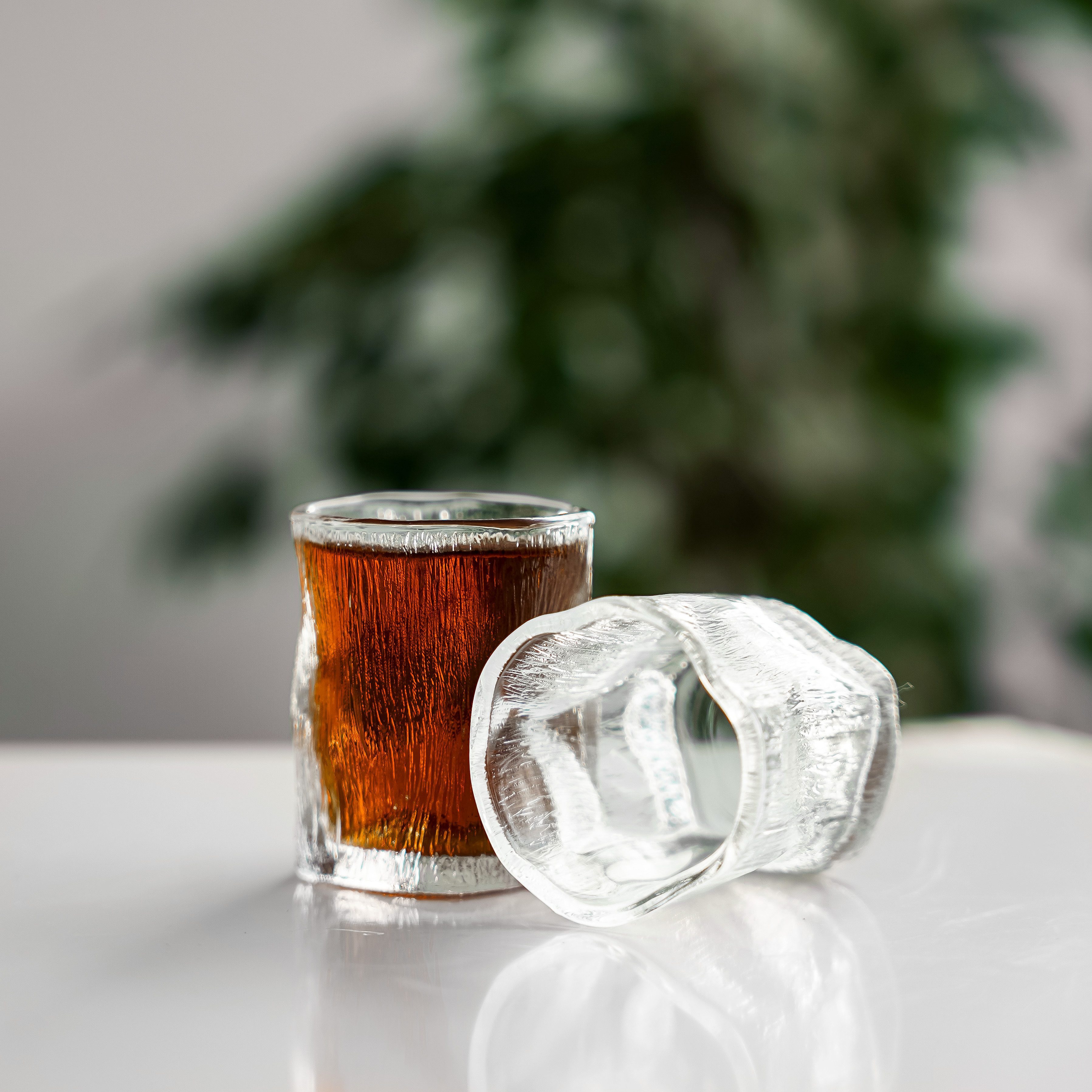 Almina Gläser-Set Artic Snow Piccolo Trinkgläser 60 ml - 6-teiliges-Set, 6-tlg., Glas, modernes Design, 60 ml