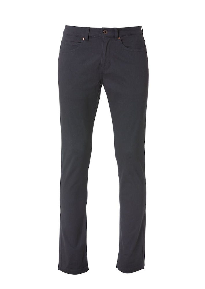 Jogginghose Freizeithose (Baumwolle-Twill) 5-Pocket Stretch Pant pistolgrau Herren