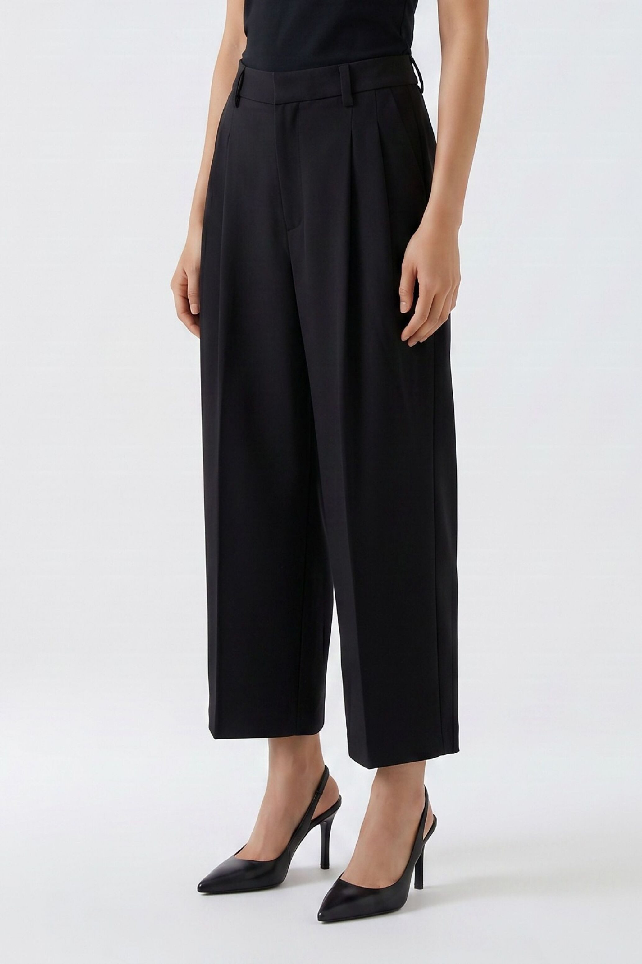 Oui Stoffhose Tapered Fit