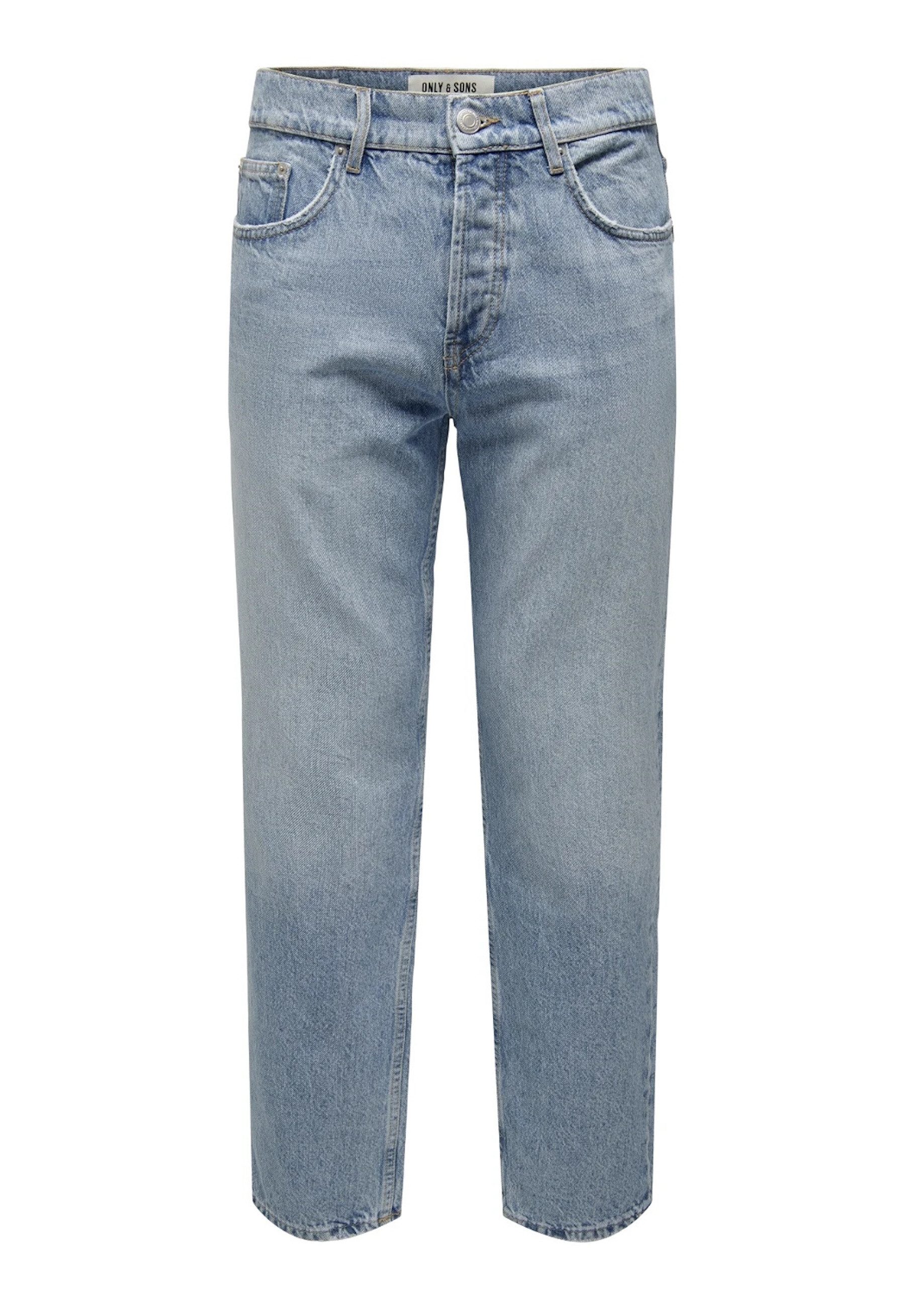 Only & Sons Herren Jeans ONSEDGE LOOSE 6986 - Relaxed Fit - Blau - Light Bl günstig online kaufen