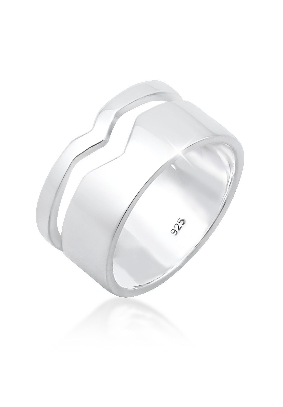 Elli Fingerring Bandring Breit Geo Design günstig online kaufen