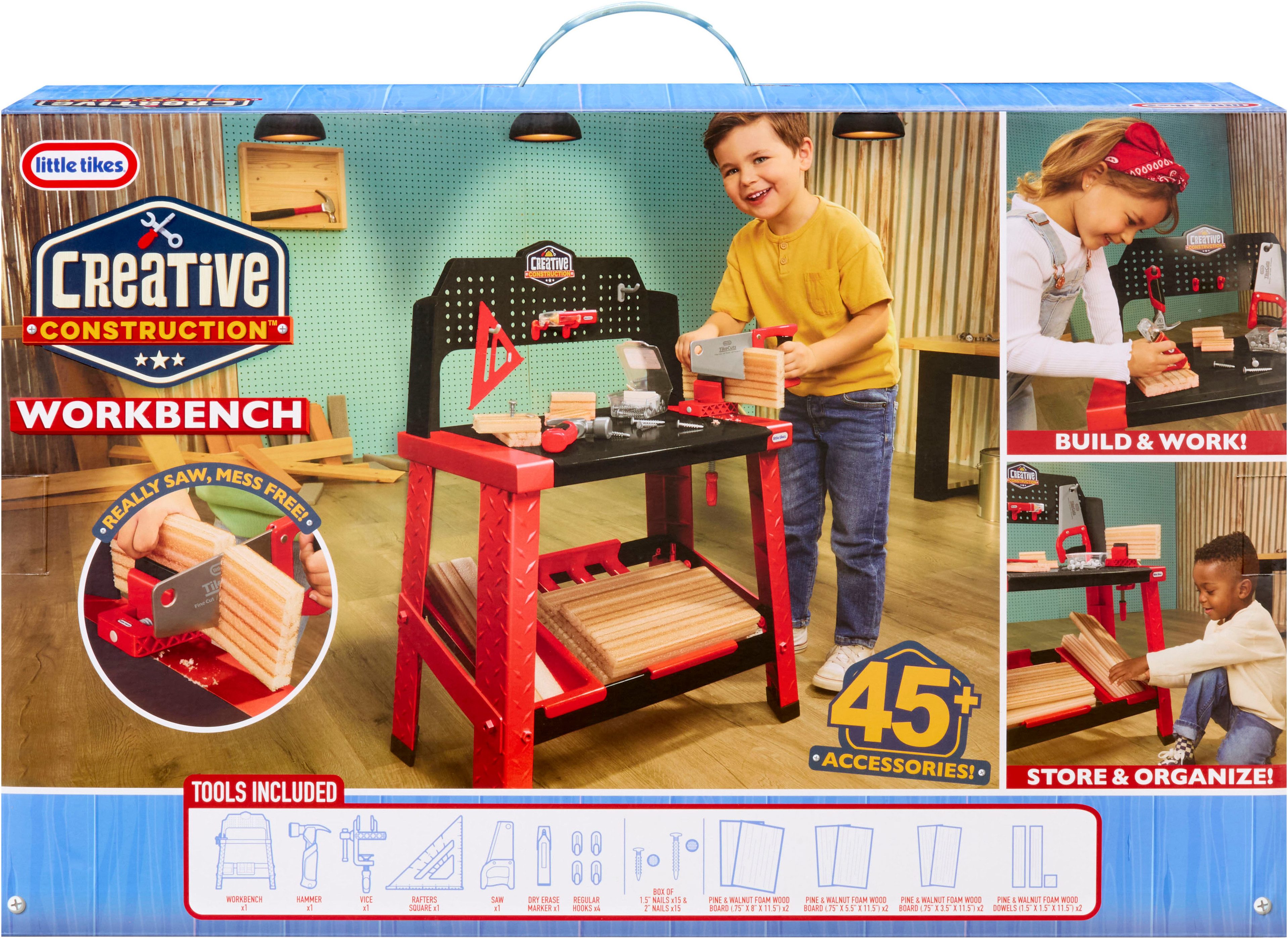 Little Tikes® Spielwerkbank Creative Construction - Werkbank, mit Zubehör günstig online kaufen