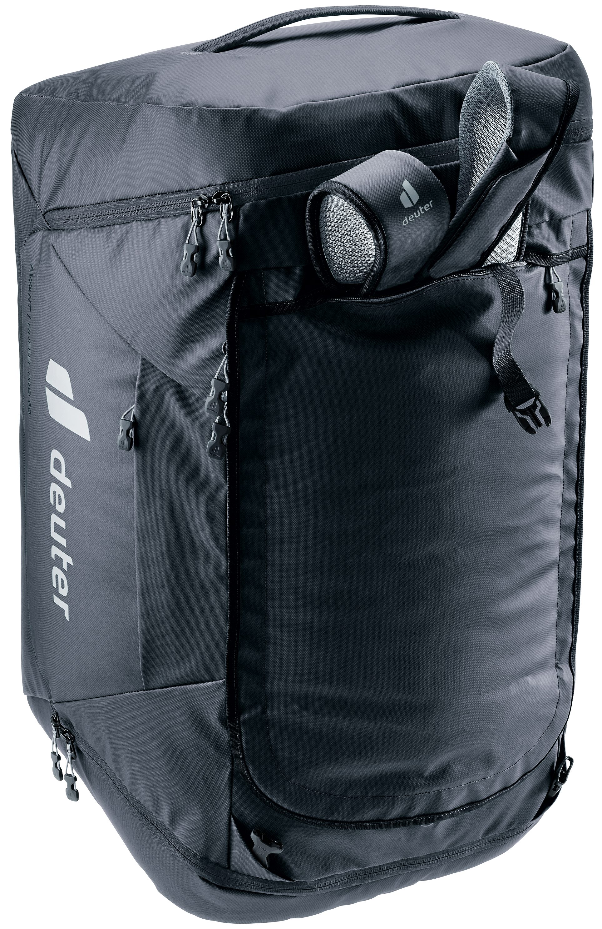 deuter Reisetasche AViANT Duffel Pro Kompression für Kleidung 90, innen black