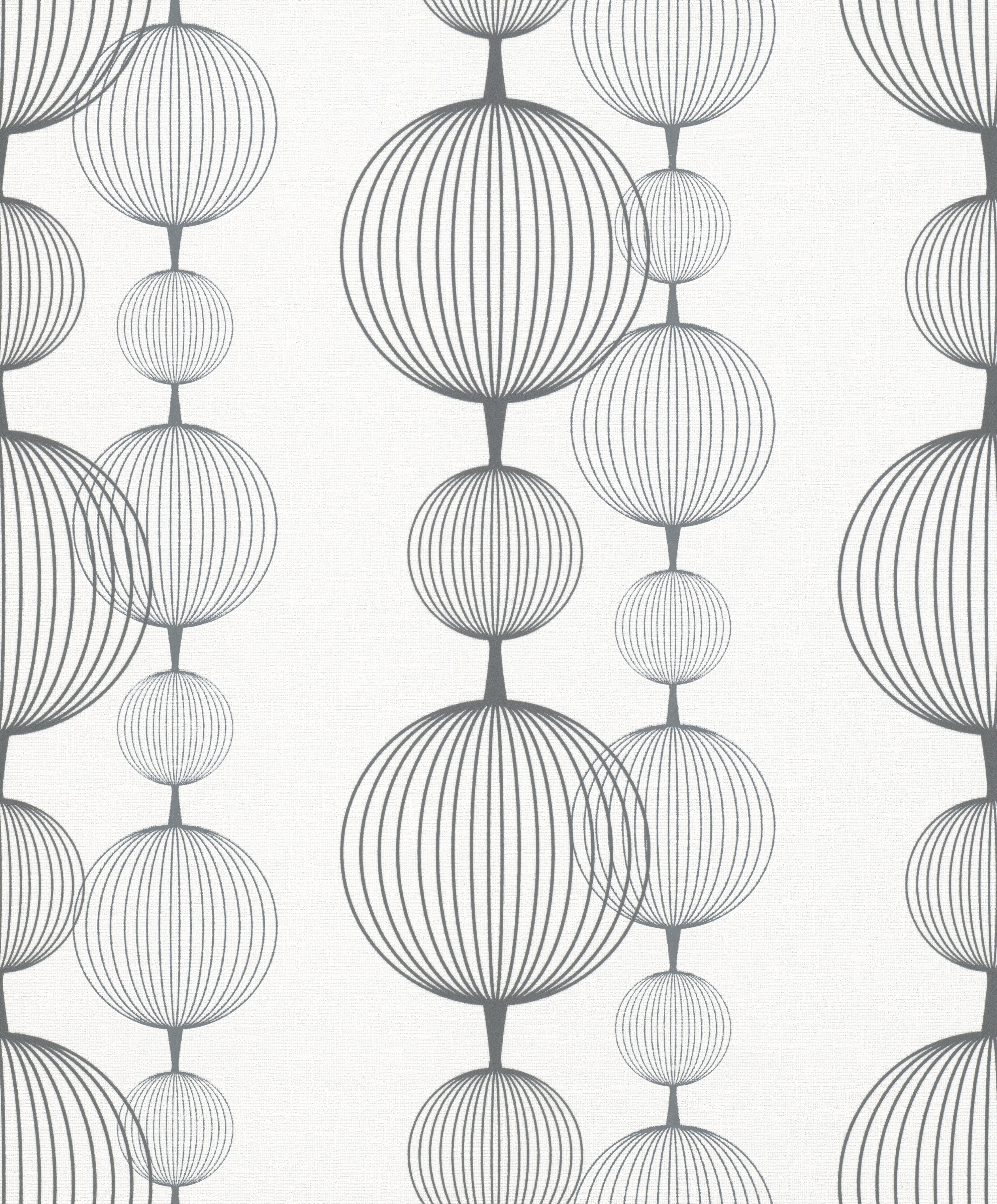 Marburg Vliestapete Weiß, grafisch, moderne Tapete für Wohnzimmer Schlafzim günstig online kaufen