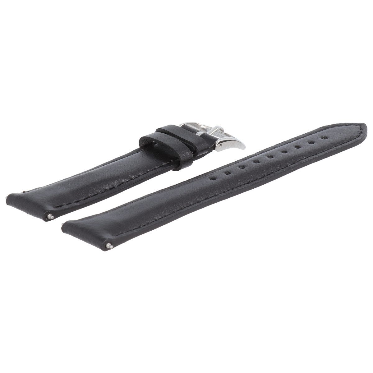 Emporio Armani Uhrenarmband 18mm Leder Schwarz AR-0101