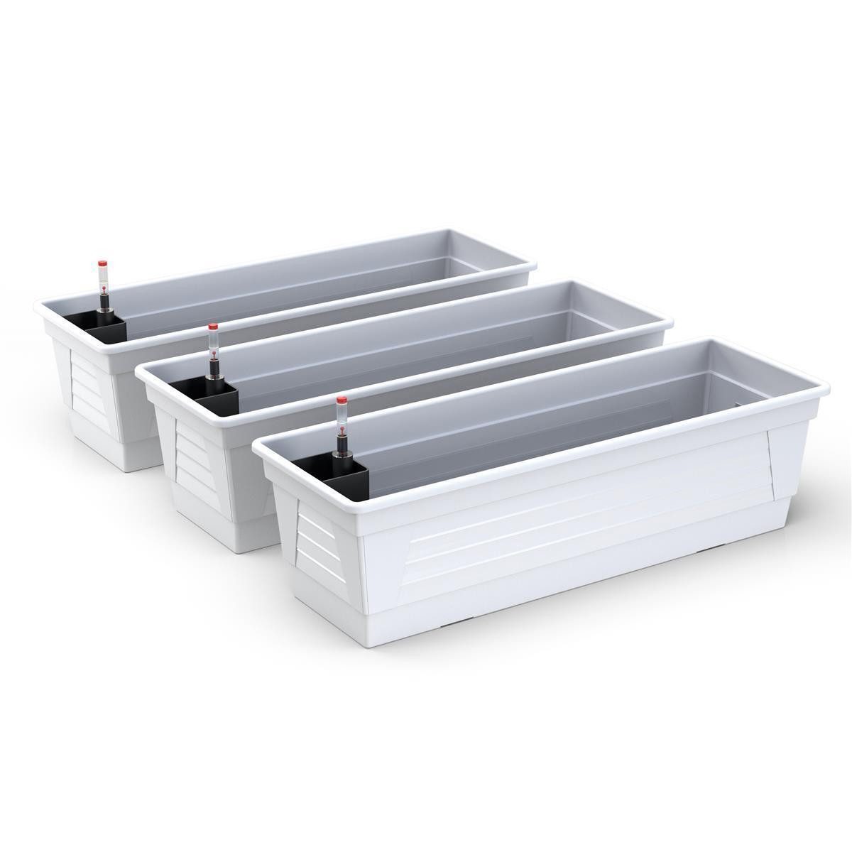 Plastard Blumenkasten, 3er-Set mit Hydroeinsatz & günstig online kaufen