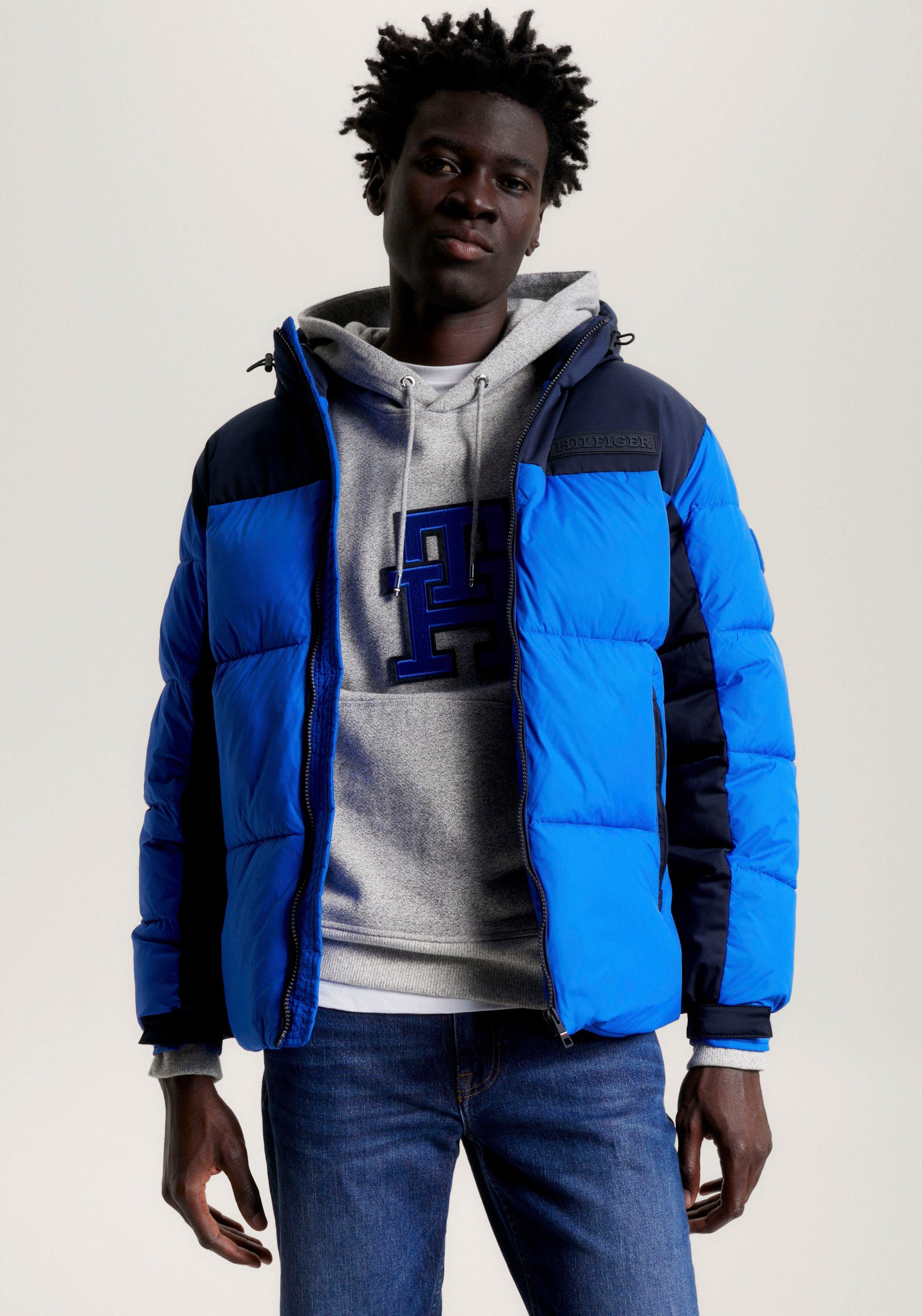 Steppjacke YORK ultra HOODED Tommy NEW blue Hilfiger JACKET