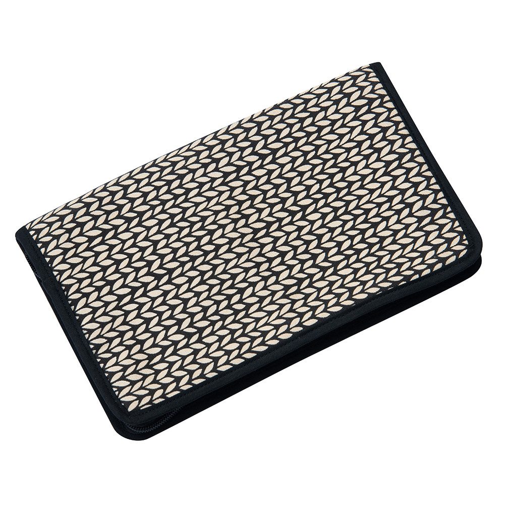 LANA GROSSA Stricknadeln Multifunktion Nadeltasche für Stricknadeln und Häkelnadeln, Multifunktion Nadeltasche, Reißverschluss, elastische Halterungen, Stoff, 3 Innenfächer