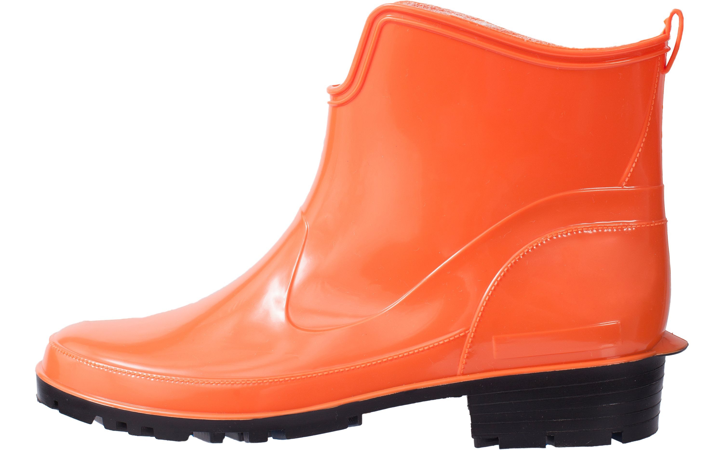 Ladeheid Gummistiefeletten LA-930 kurze Boots für Frauen Gummistiefel Damen wasserfest und bequem