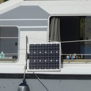 Sunset Solarmodul Laminat-Set 50 Watt, 50 W, Monokristallin, (Set), für Boote und Yachten