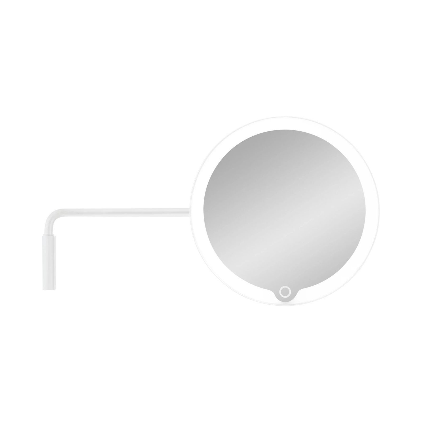 blomus LED-Lichtspiegel, blomus LED Kosmetikspiegel MODO mit Wandhalterung white