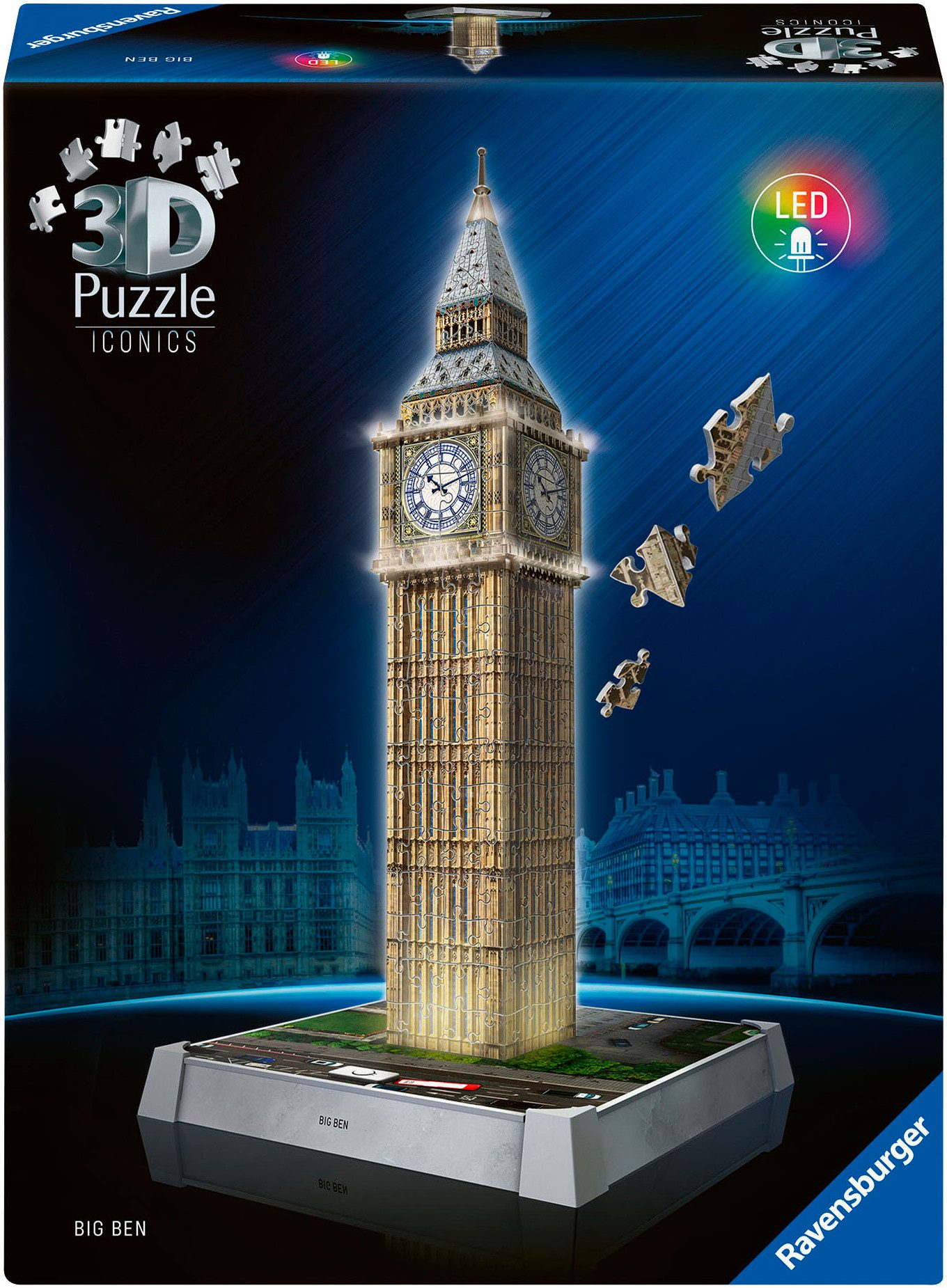 Ravensburger 3D-Puzzle Iconics: Big Ben - mit Licht, 216 Puzzleteile, Made günstig online kaufen