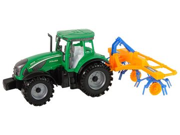 LEAN Toys Spielzeug-Traktor Traktor Bauernhof Landmaschine Spielzeug Landwirtschaft Harke