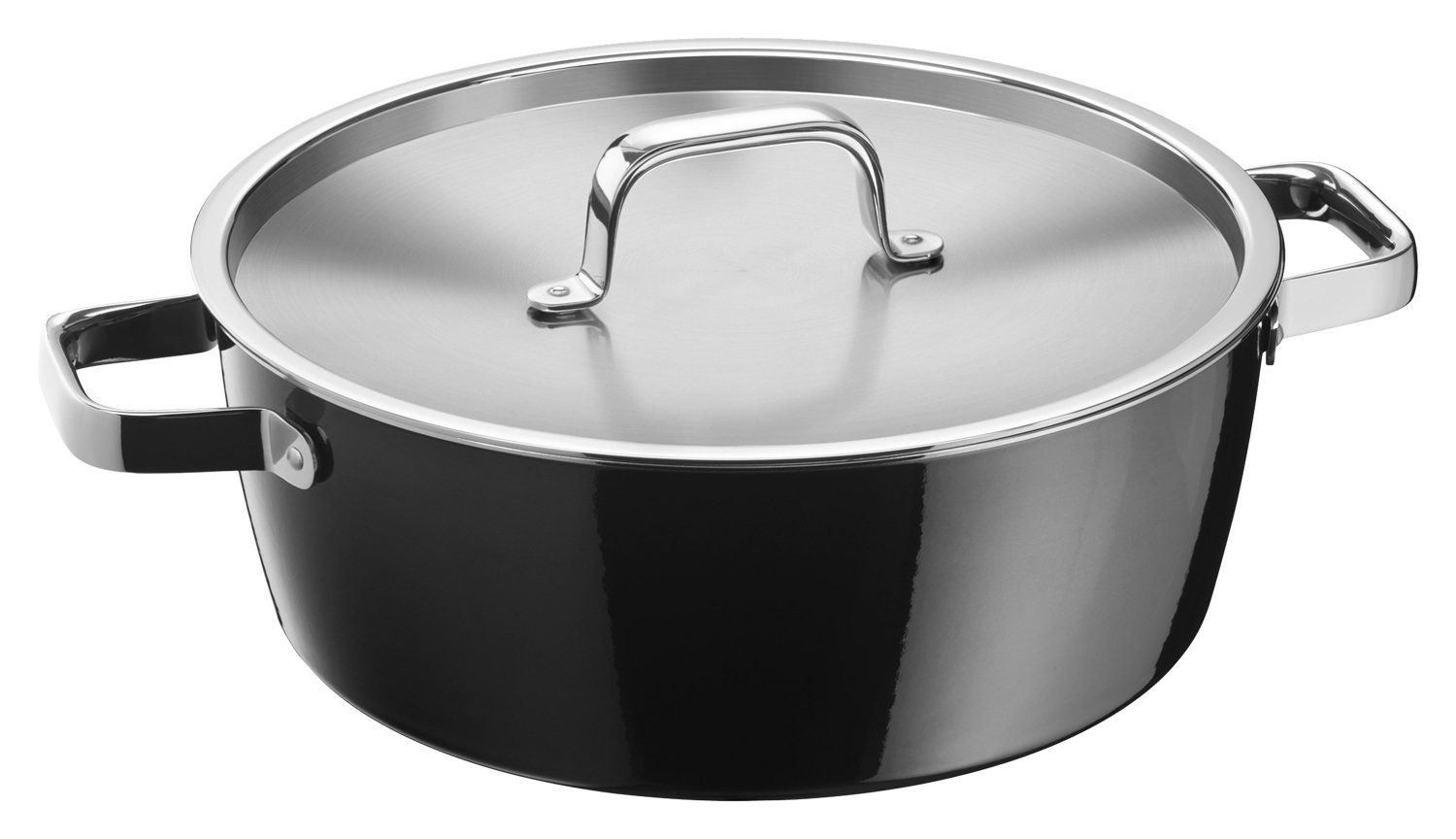 WMF Schmortopf FUSIONTEC AROMATIC, Ø 28 cm, mit Edelstahldeckel, Fusiontec Stahl, Made in Germany