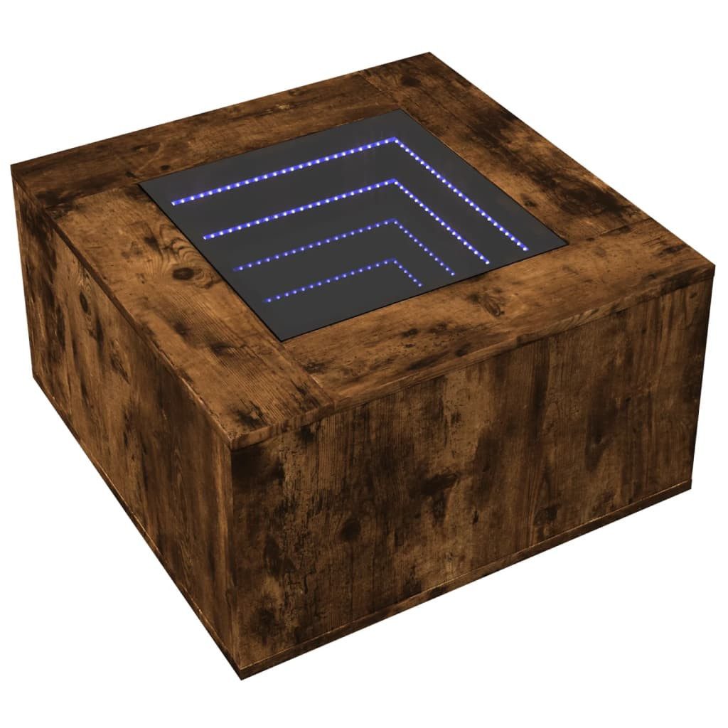 vidaXL Couchtisch LED-Couchtisch Räuchereiche 60x60x40 cm günstig online kaufen