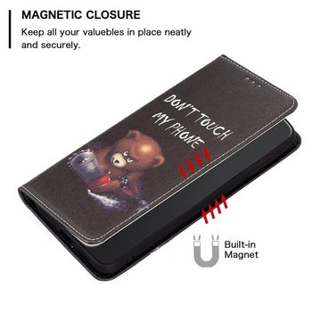 Wigento Handyhülle Für Xiaomi 12 Lite Kunstleder Handy Tasche Book Motiv 1 Schutz Hülle Case Cover Etui Neu