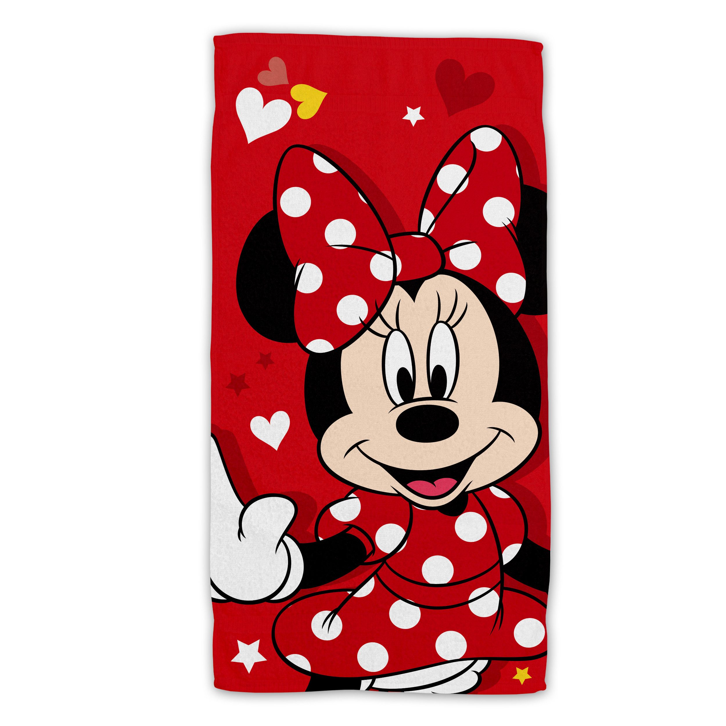 Disney Minnie Mouse Strandtuch Baumwolle Strandtuch Frottee Badetuch mit Pr günstig online kaufen