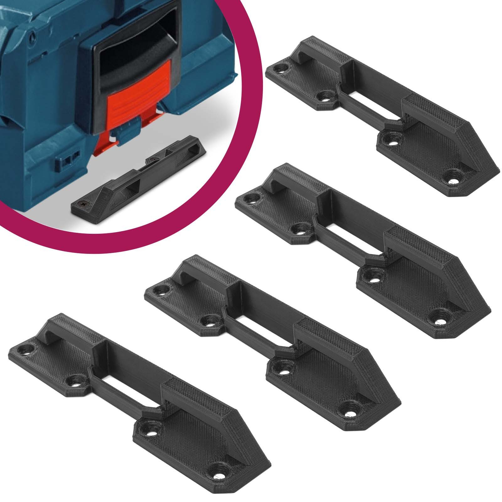 Mobilefox Werkzeugkoffer Halter Werkzeug Koffer Halterung passend für Bosch L-Boxx Sortimo