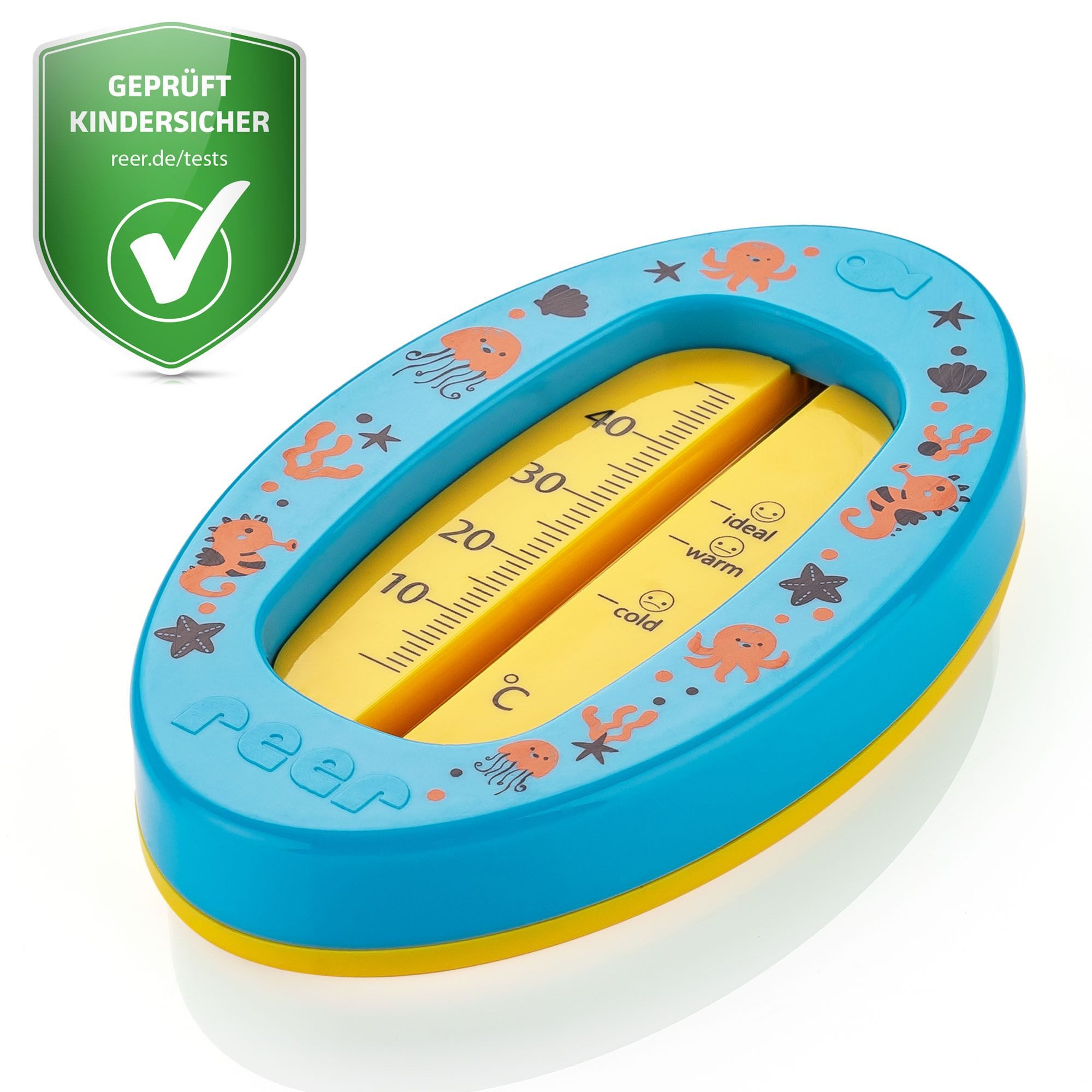 Reer Badethermometer Baby Badethermometer mit Meeresmotiven